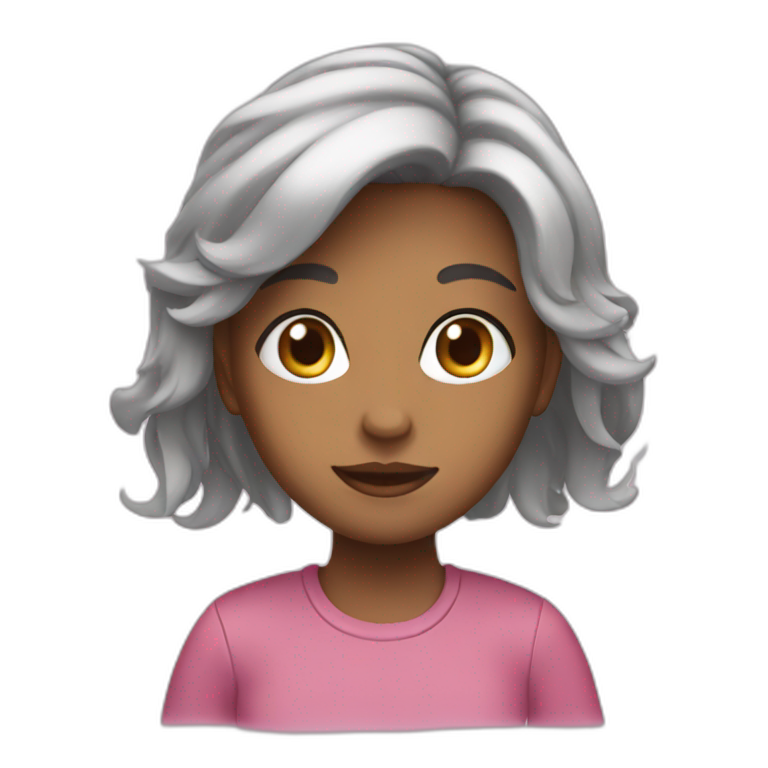 girl with three boys | AI Emoji Generator