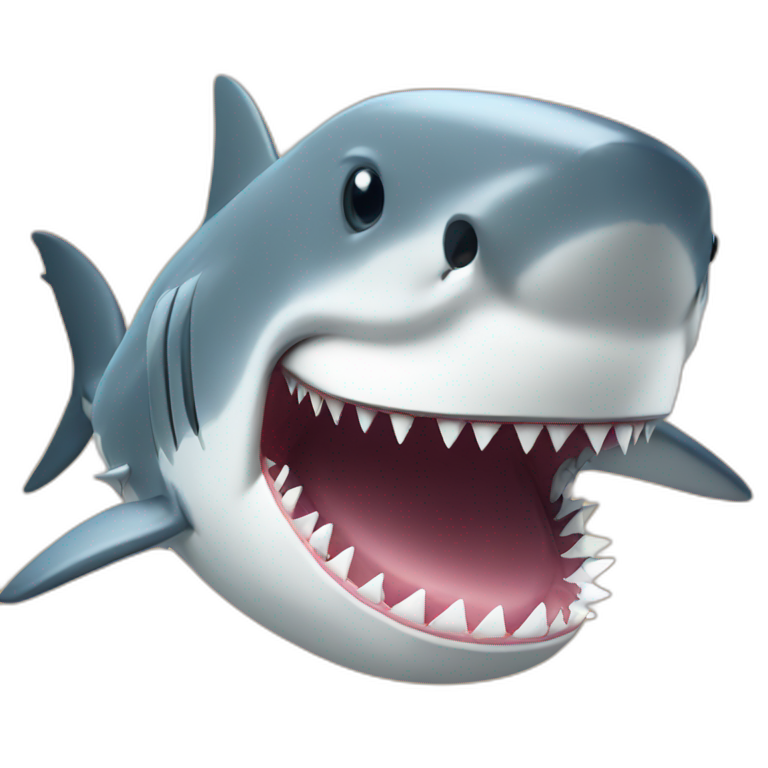 Shark with a serum for face | AI Emoji Generator