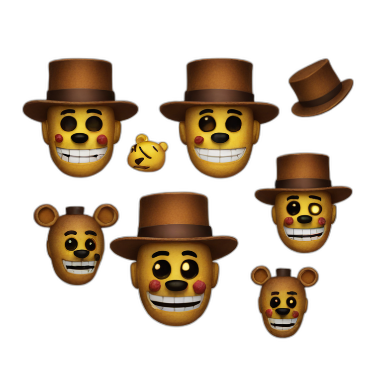 freddy from fnaf game | AI Emoji Generator