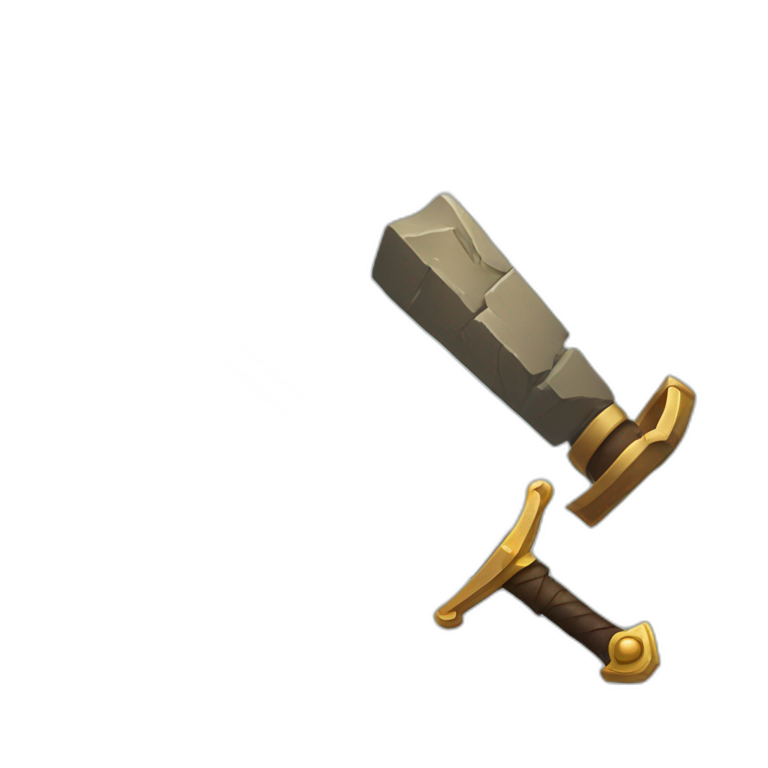 sword covered in brown fur | AI Emoji Generator