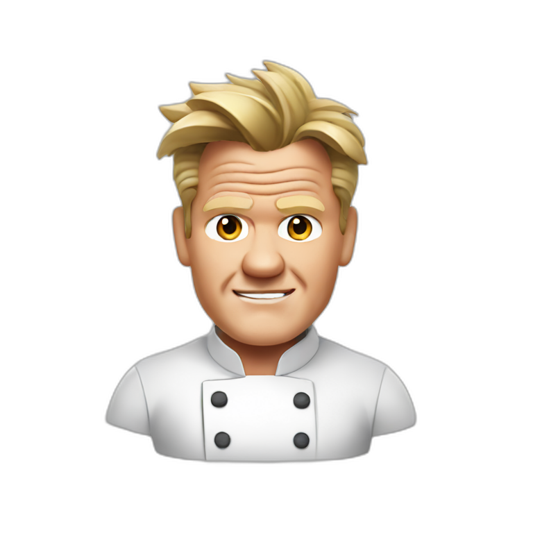 Angry Gordon Ramsay chef | AI Emoji Generator