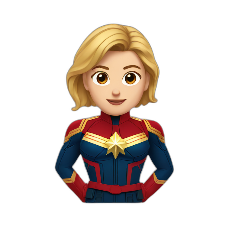 Captain marvel | AI Emoji Generator