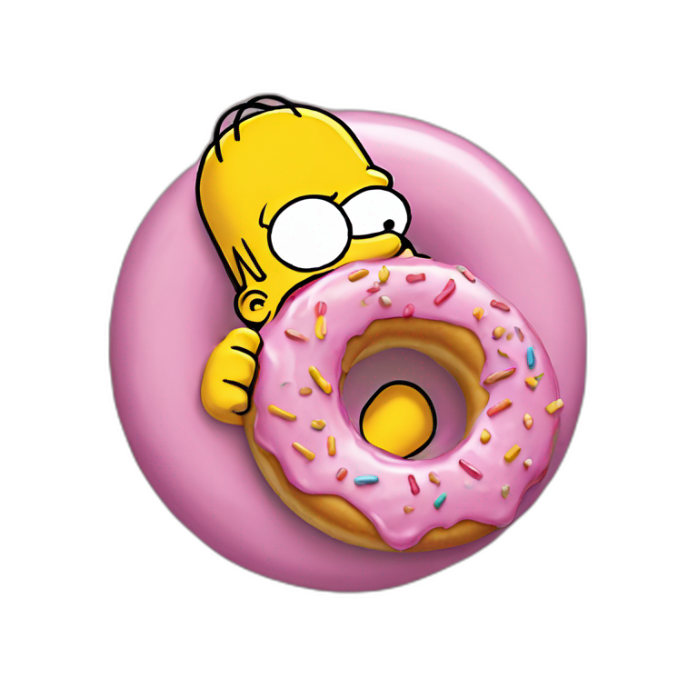 Homer Simpson Qui Mange Un Donut Ai Emoji Generator