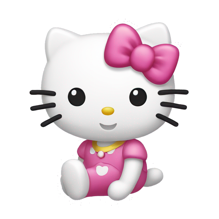 black hello Kitty | AI Emoji Generator