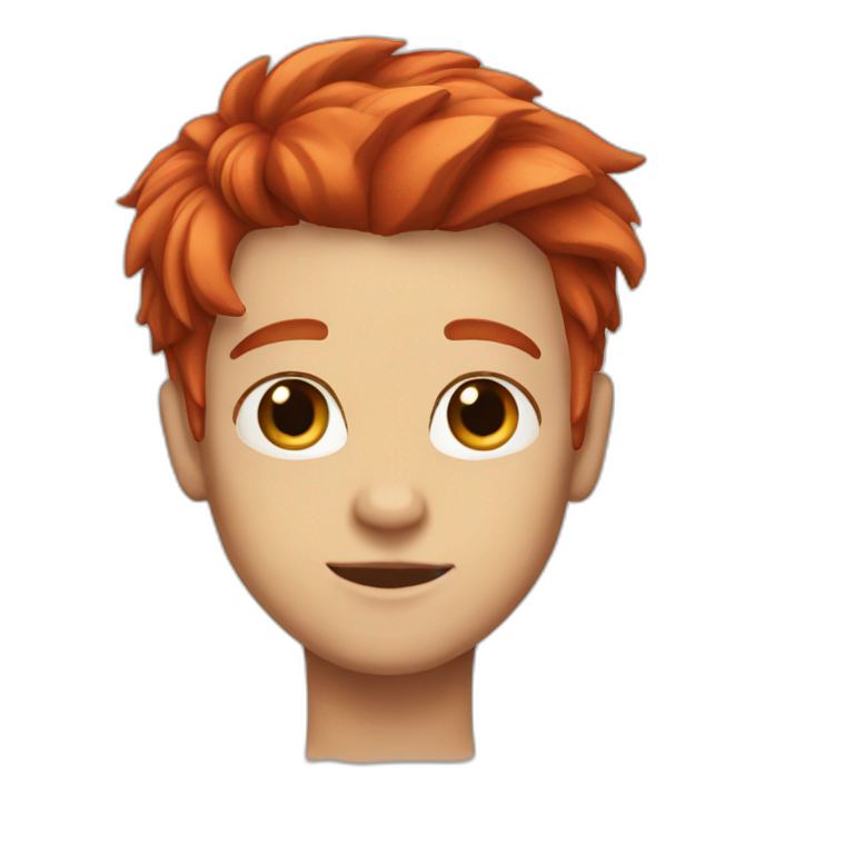 Red Hair Braids Ai Emoji Generator 