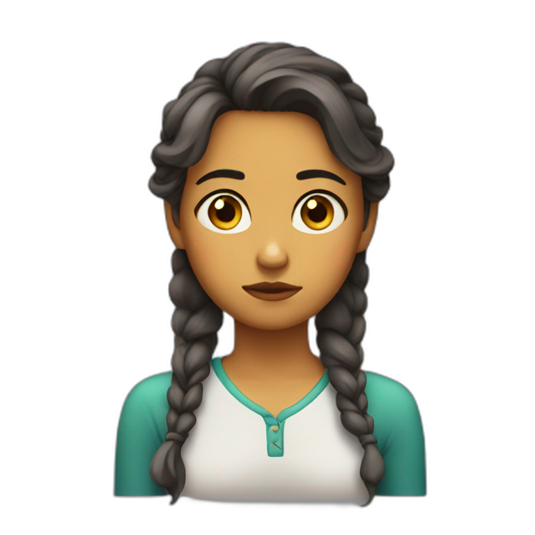 Brown boy with curly hair in 24 years old | AI Emoji Generator