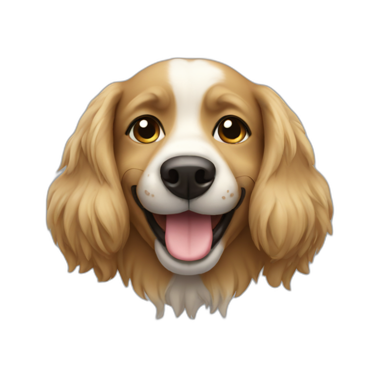 A smiling dog | AI Emoji Generator