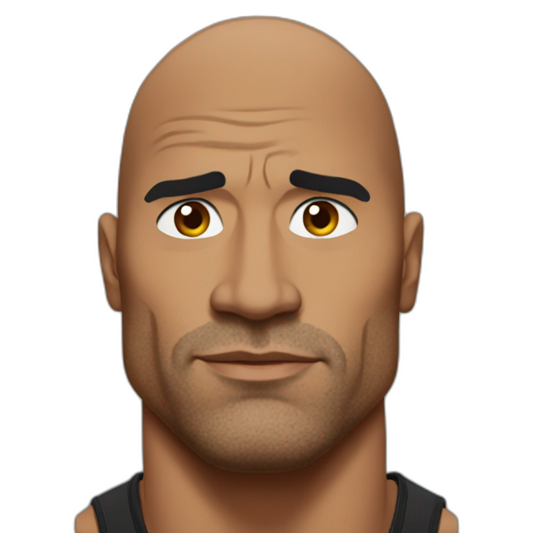 The Rock Eyebrow Raise Ai Emoji Generator