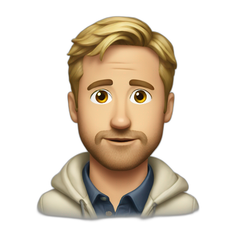 Ryan Gosling with scorpion | AI Emoji Generator