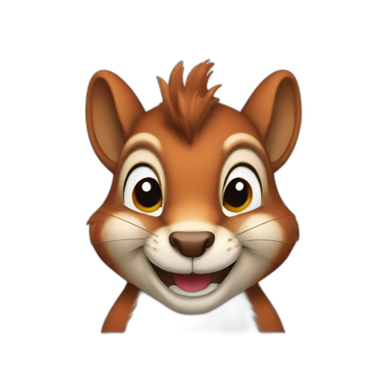 a squirrel with a canadian flag | AI Emoji Generator