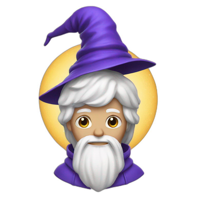 Sad wizard | AI Emoji Generator