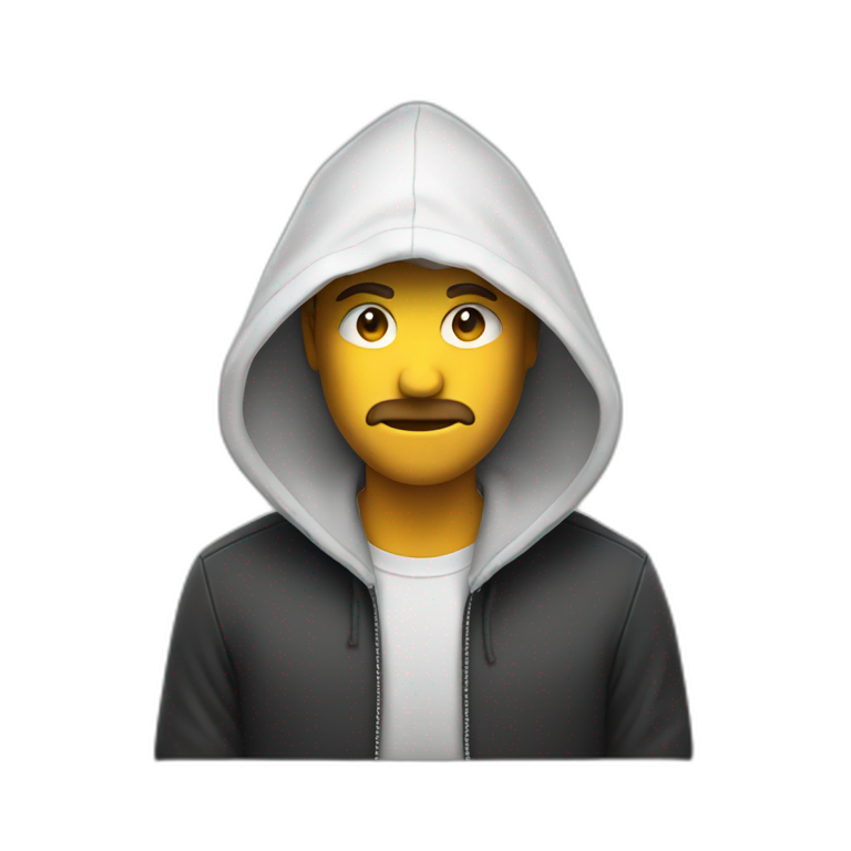 man behind laptop | AI Emoji Generator