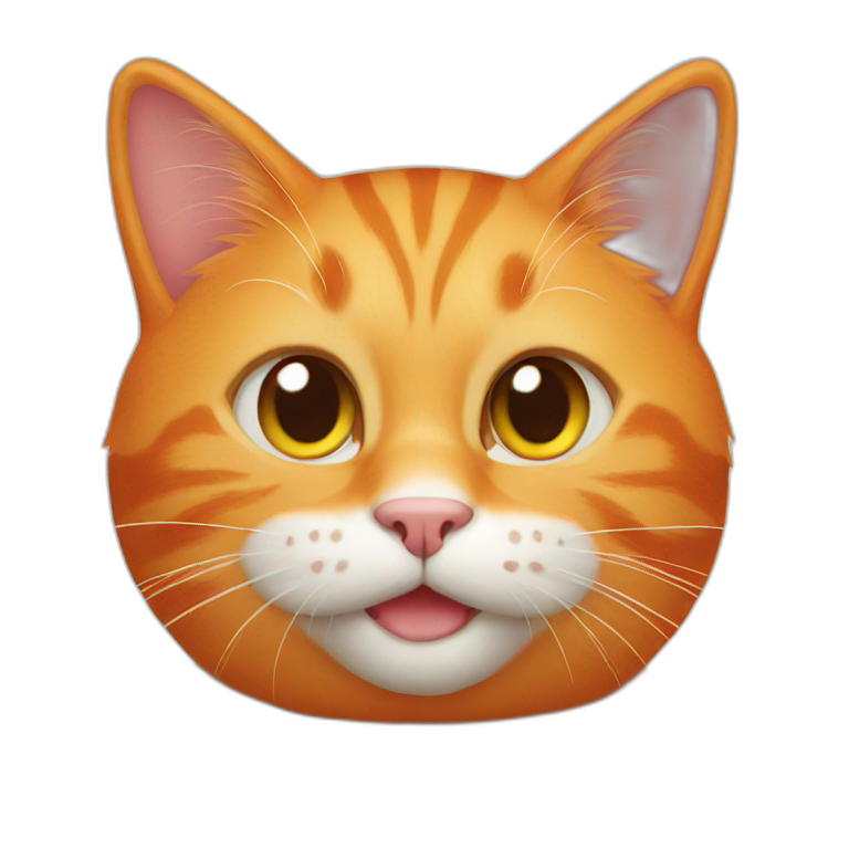 Orange Cat Ai Emoji Generator