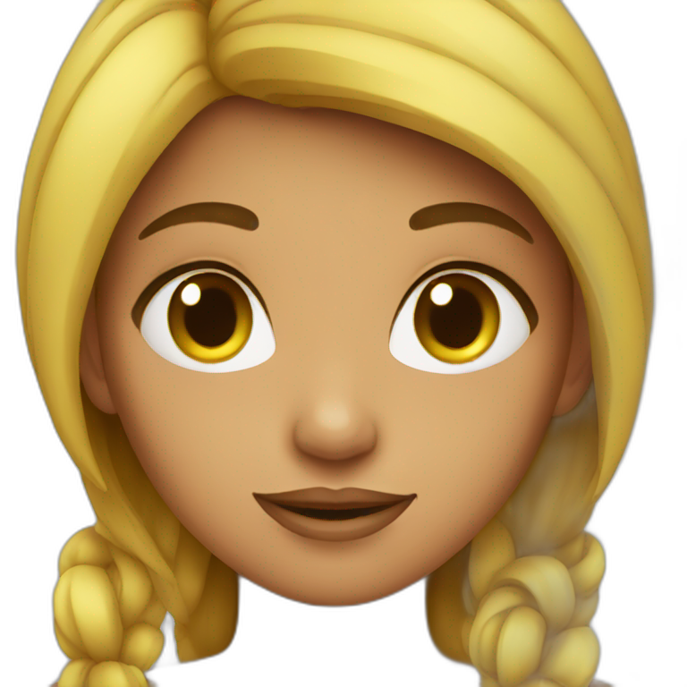 Workaholic Instagrammer Girl In Apple Style Ai Emoji Generator