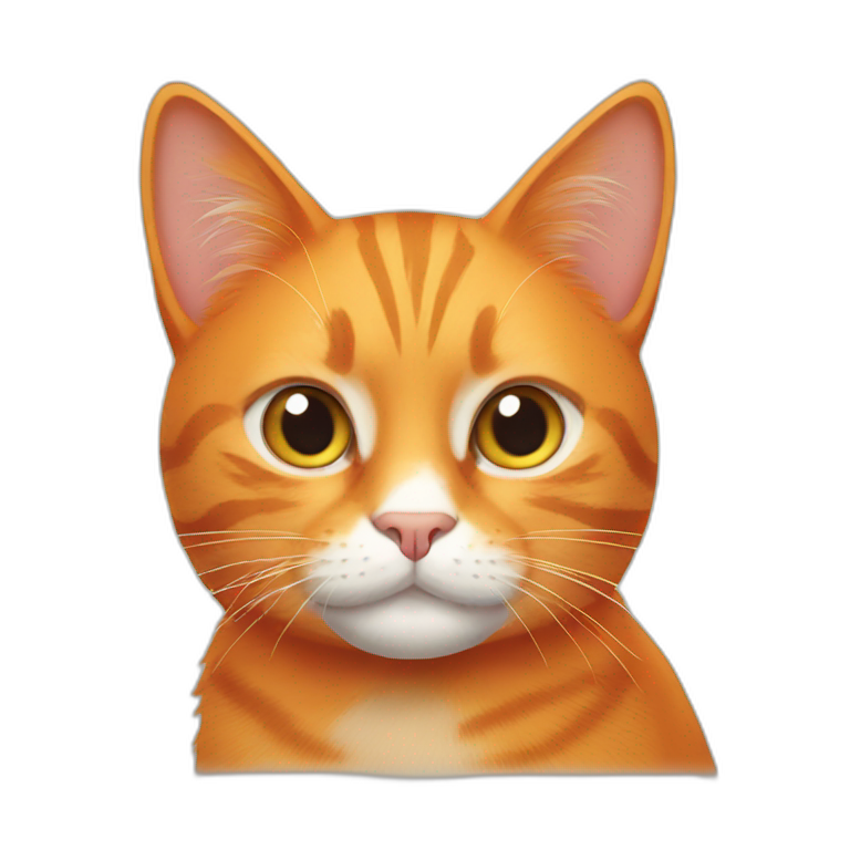 orange smily cat | AI Emoji Generator