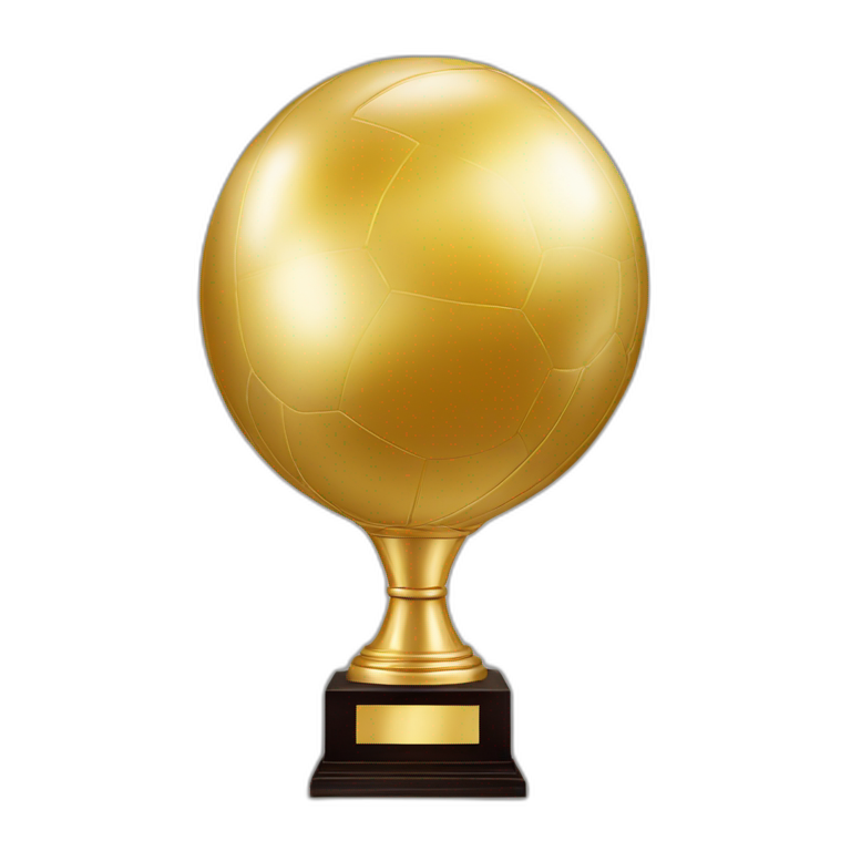 Golden soocer ball | AI Emoji Generator