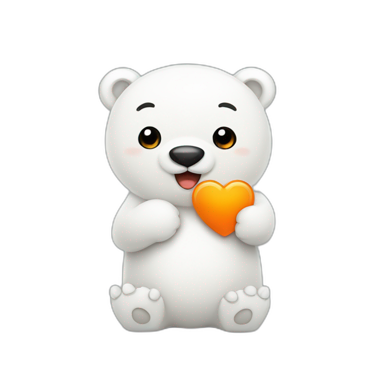 cute polar bear | AI Emoji Generator