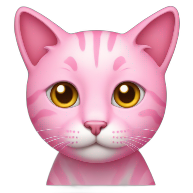 Pink cat | AI Emoji Generator