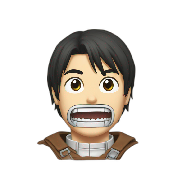 The Attack titan face | AI Emoji Generator