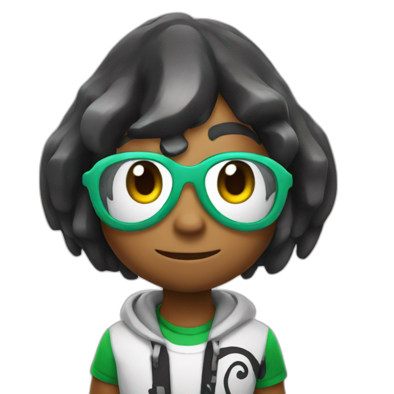 Inkling from splatoon | AI Emoji Generator