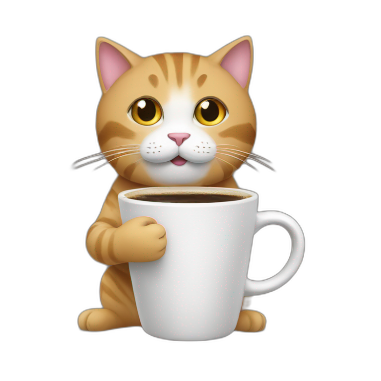 cat coffee | AI Emoji Generator