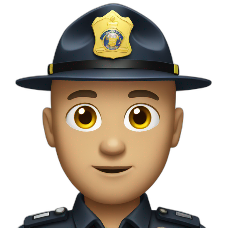 a cop running | AI Emoji Generator