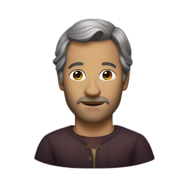 Hannibal Lecter and Will Graham hug | AI Emoji Generator