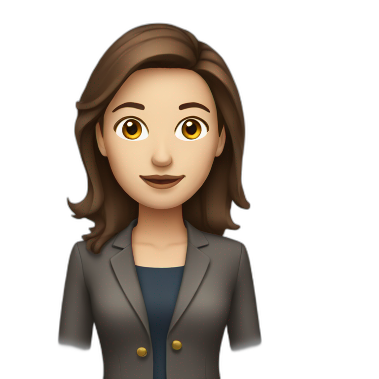 brown-hair-woman-with-glasses-walking | AI Emoji Generator