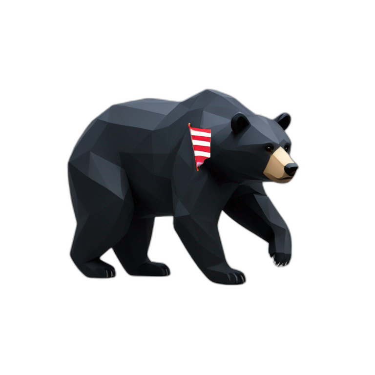 flag with bear | AI Emoji Generator