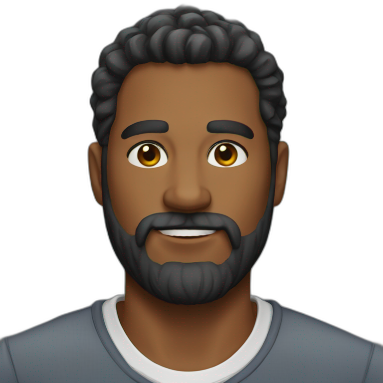 Red beard man strong | AI Emoji Generator