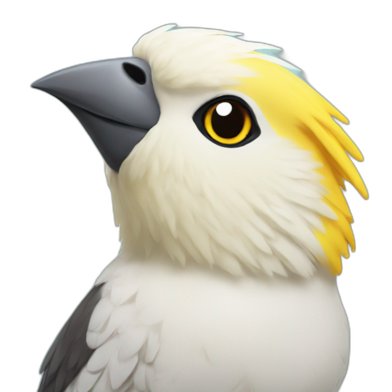 Cockatiel stylish male | AI Emoji Generator