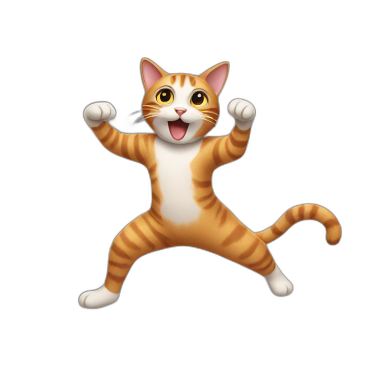 Cat dancing | AI Emoji Generator