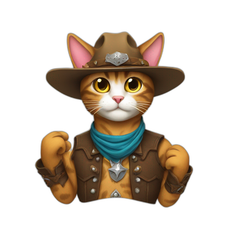 Cat With Cowboy Bootsd 