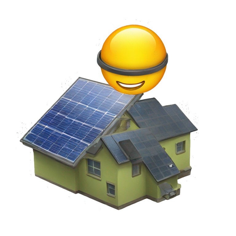 Placa solar | AI Emoji Generator