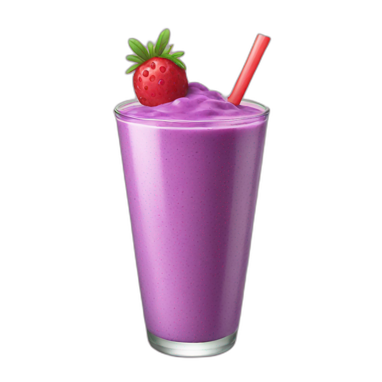 gradient smoothie with up and down coconut drizzle | AI Emoji Generator