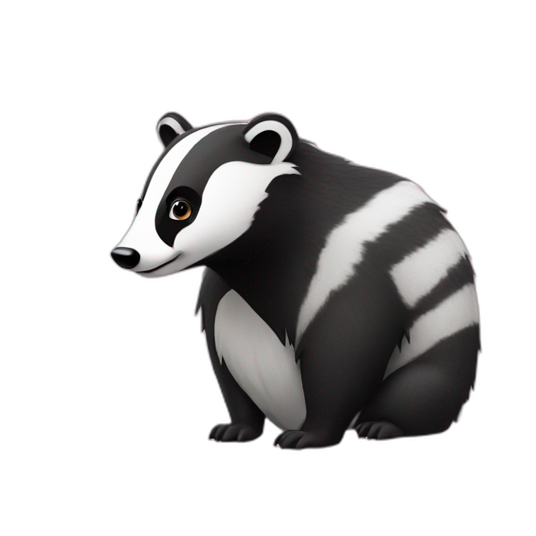 happy badger | AI Emoji Generator