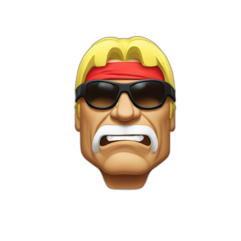 hulk hogan golpeando a un científico con una silla | AI Emoji Generator