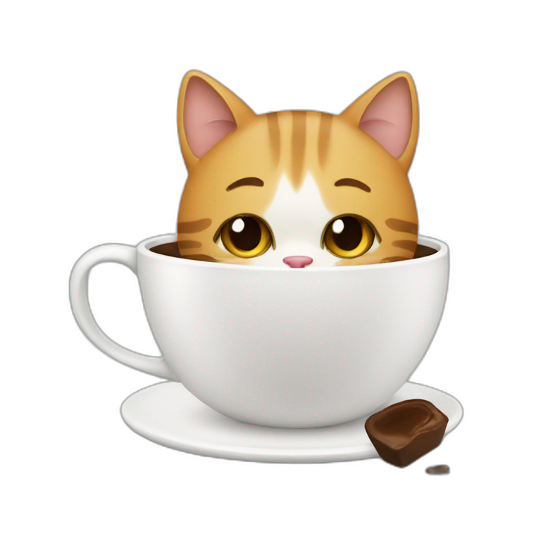 cat coffe | AI Emoji Generator