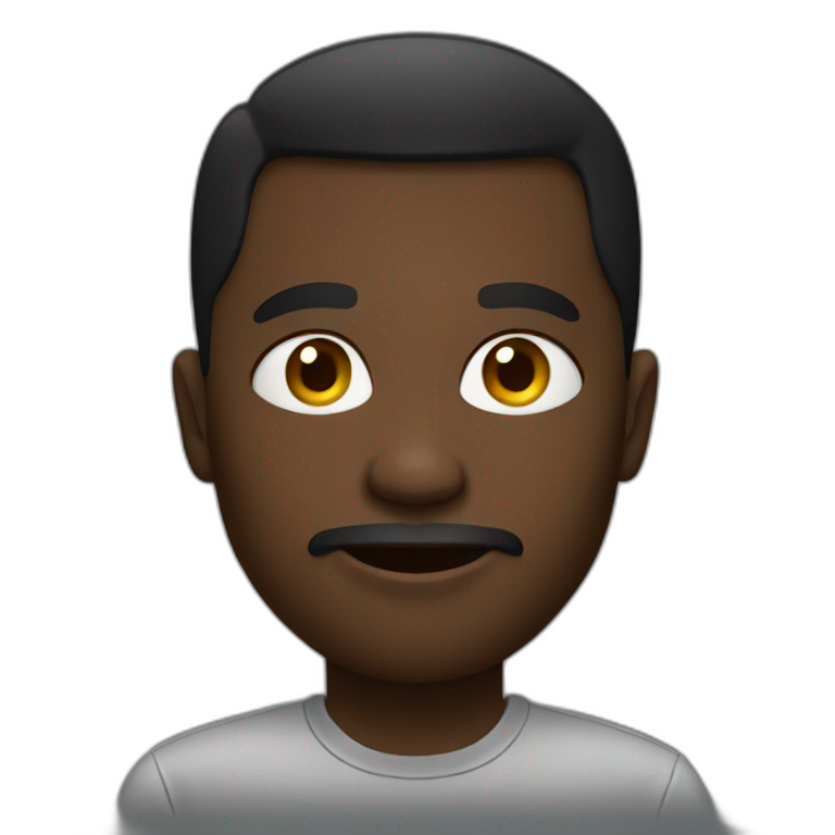 black men eat chicken | AI Emoji Generator