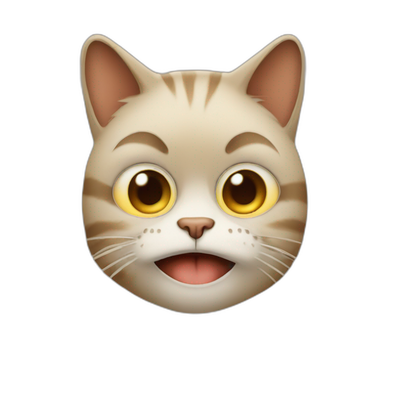 Cat covering eyes playfully | AI Emoji Generator