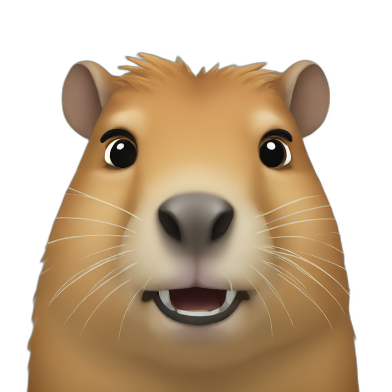 Capybara eat ice cream | AI Emoji Generator