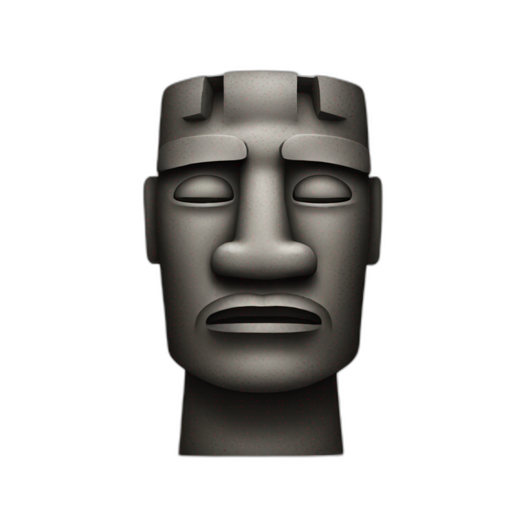 moai wearing sunglasses | AI Emoji Generator