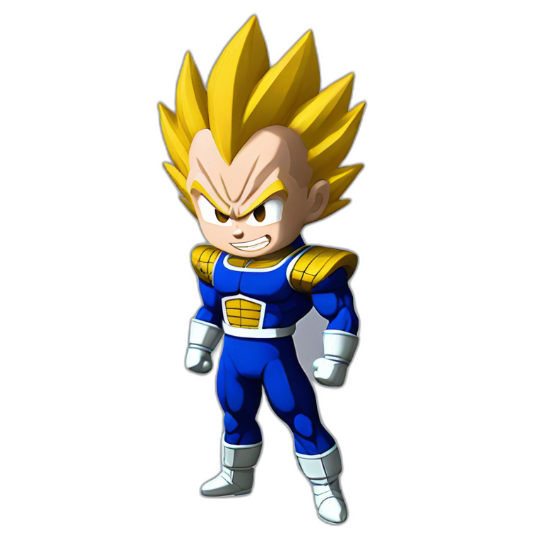 Vegeta Purple Hair 