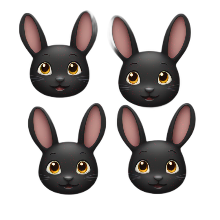 black rabbit | AI Emoji Generator