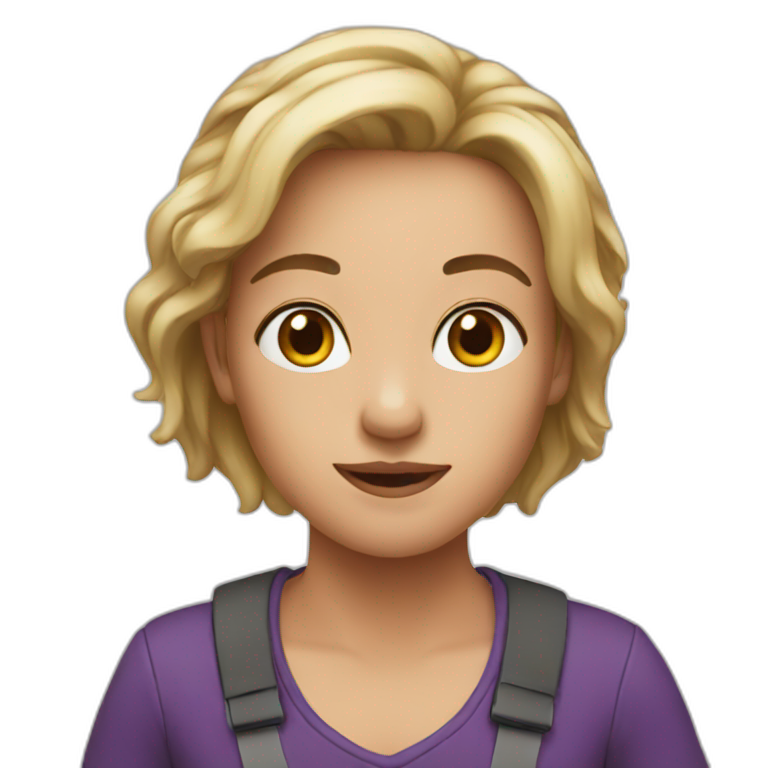 Purple haired karen | AI Emoji Generator