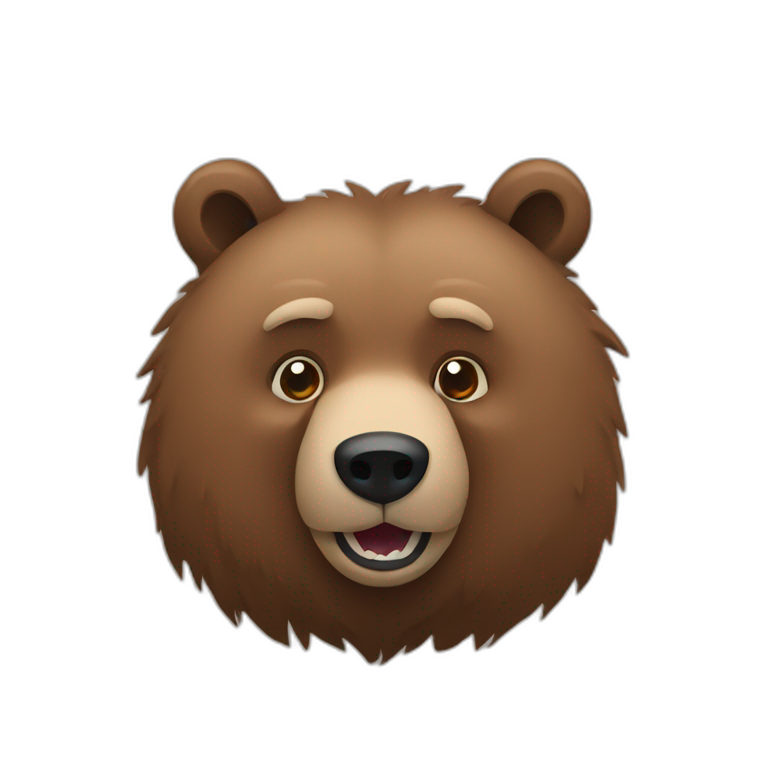 Grizzly holding 2 glow sticks | AI Emoji Generator