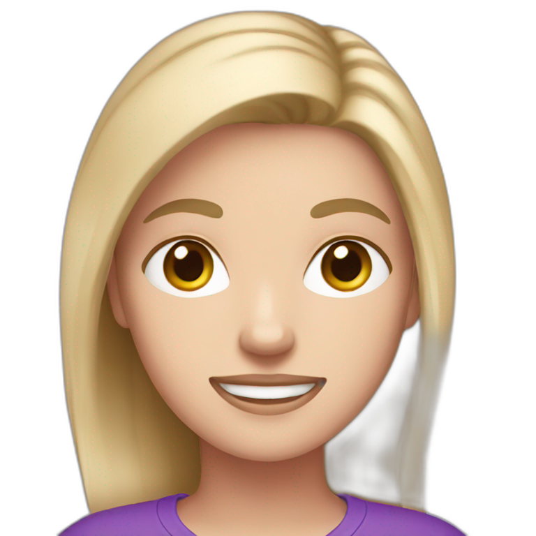 Girl on her phone | AI Emoji Generator