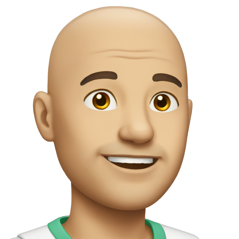 bald person | AI Emoji Generator