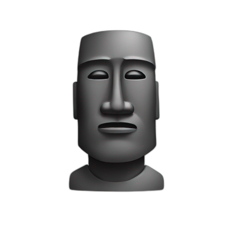 moai wearing sunglasses | AI Emoji Generator