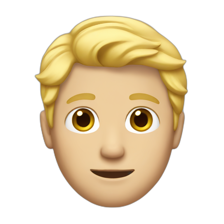 Hug blond girl brown hair man | AI Emoji Generator